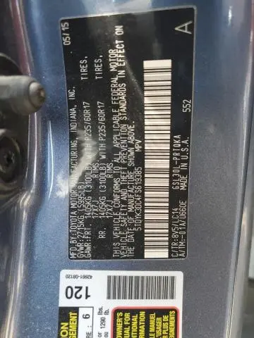 2015 TOYOTA SIENNA XLE