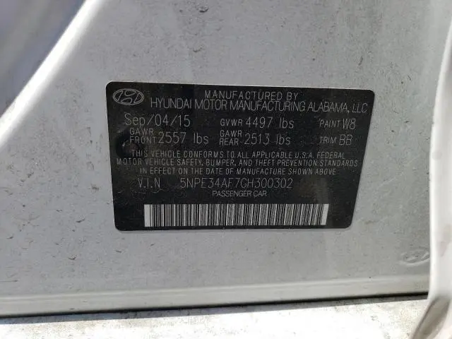 2016 HYUNDAI SONATA SPORT  