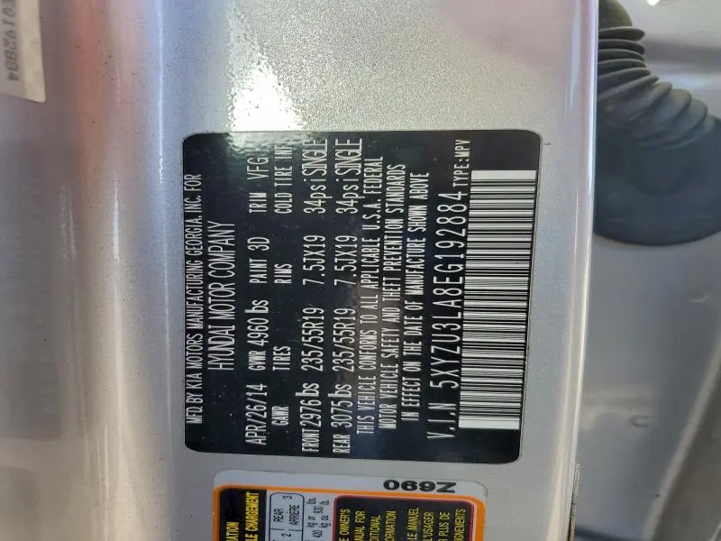 2014 HYUNDAI SANTA FE SPORT   