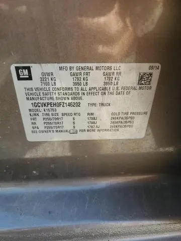 2015 CHEVROLET SILVERADO K1500  