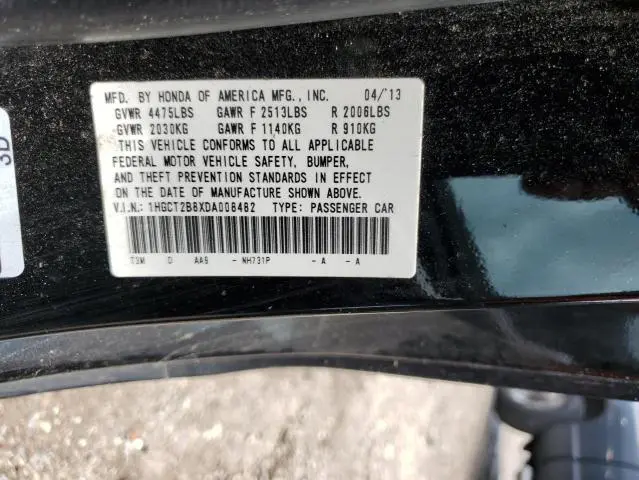 2013 HONDA ACCORD EXL