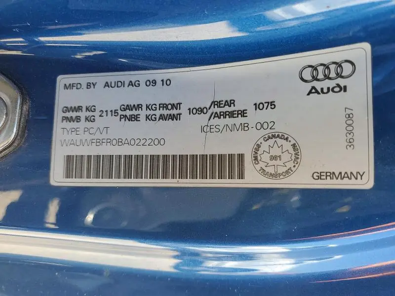2011 AUDI A5 PRESTIGE  