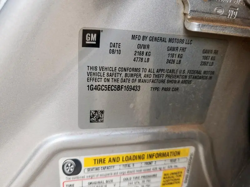 2011 BUICK LACROSSE CXL  