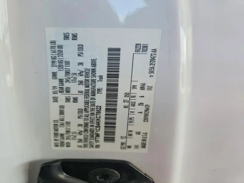 2019 FORD F150   