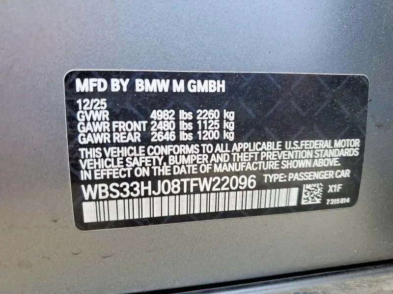 2026 BMW M3 COMPETITION  