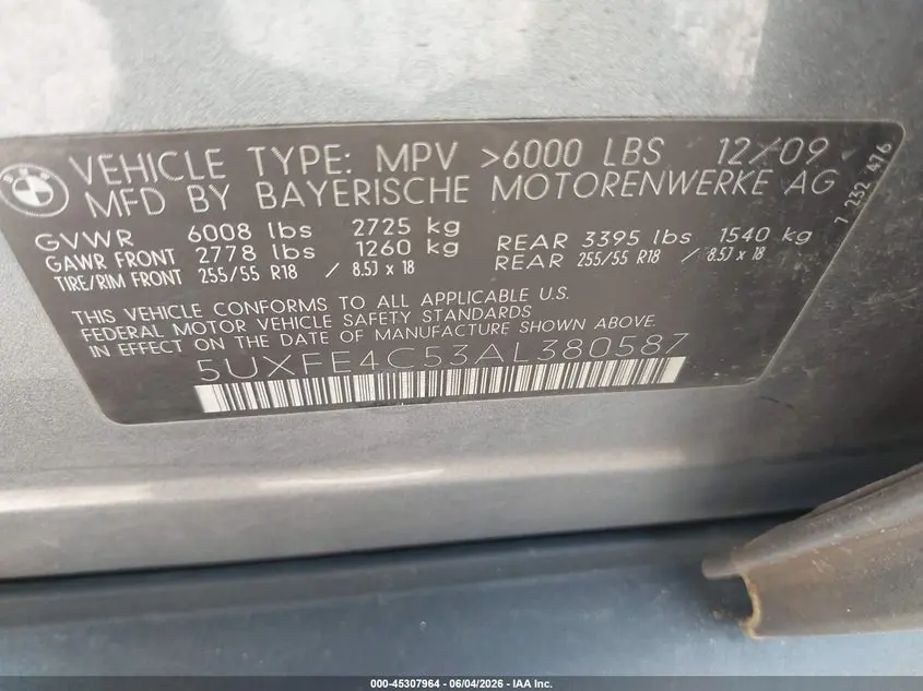 2010 BMW X5 XDRIVE30I