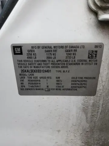 2014 GMC TERRAIN SLT  