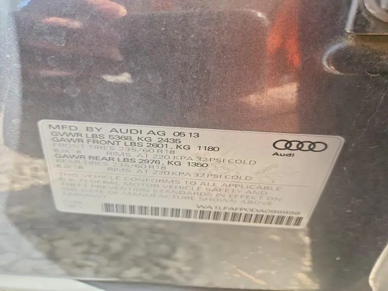 2013 AUDI Q5 PREMIUM PLUS  