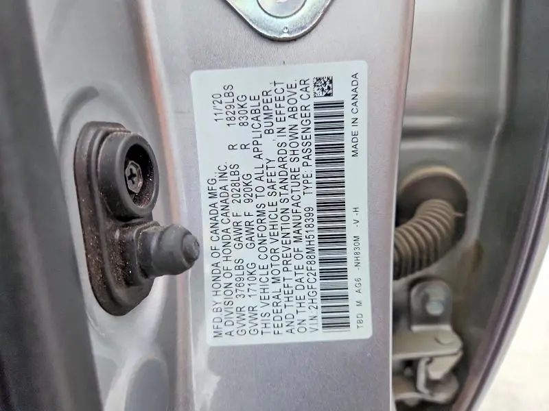 2021 HONDA CIVIC SPORT  