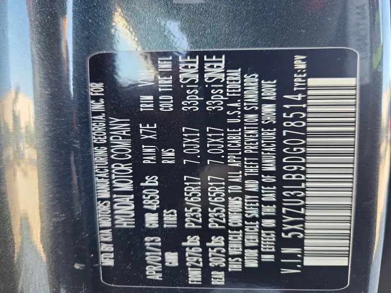 2013 HYUNDAI SANTA FE SPORT   