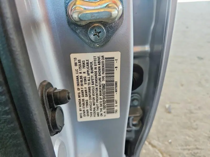 2013 HONDA CIVIC LX  