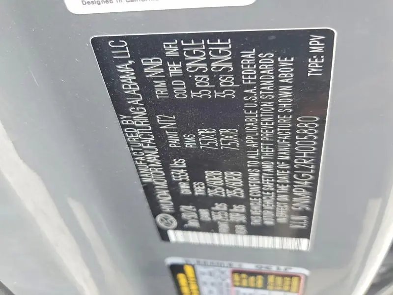 2024 HYUNDAI SANTA FE SE  
