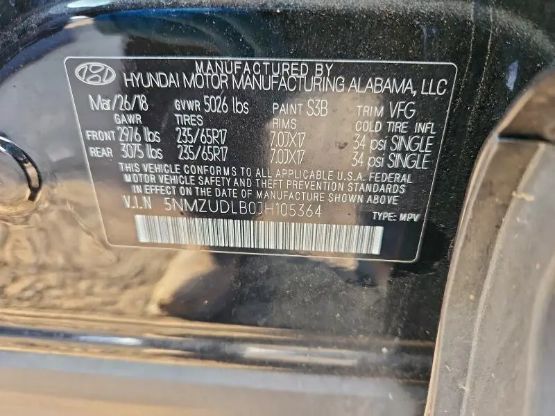 2018 HYUNDAI SANTA FE SPORT   