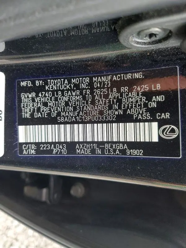 2023 LEXUS ES 300H BASE  