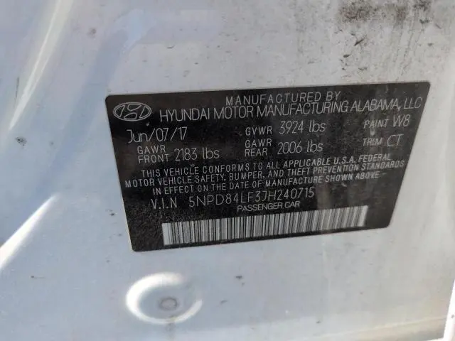 2018 HYUNDAI ELANTRA SEL  