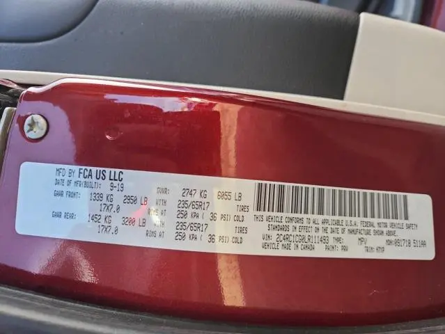 2020 CHRYSLER VOYAGER LX  