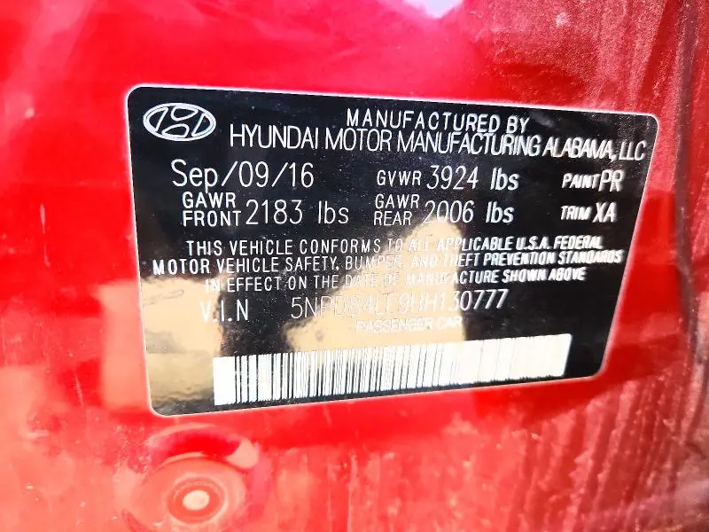 2017 HYUNDAI ELANTRA SE  