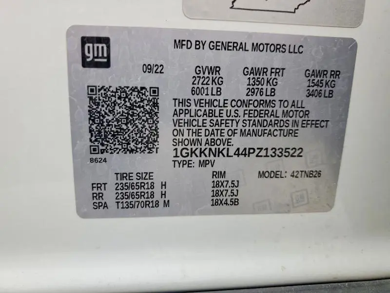 2023 GMC ACADIA SLE  