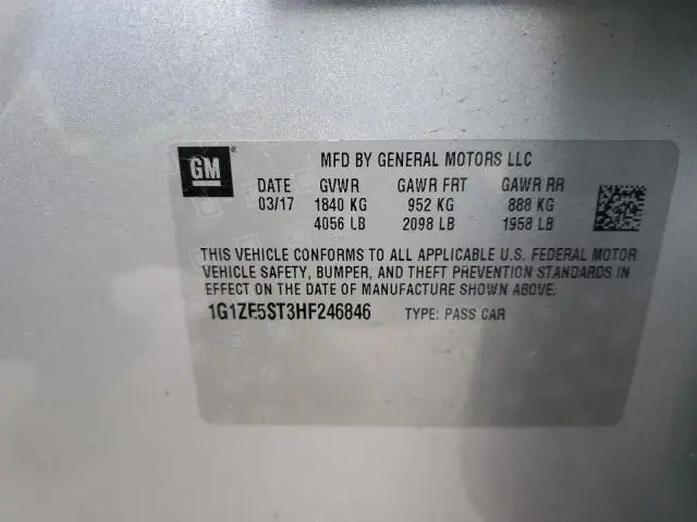 2017 CHEVROLET MALIBU LT  