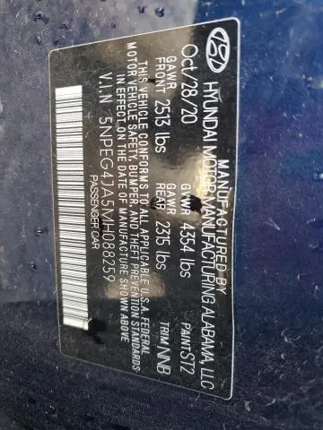 2021 HYUNDAI SONATA SE  