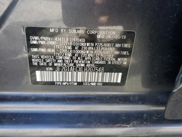 2020 SUBARU CROSSTREK PREMIUM  