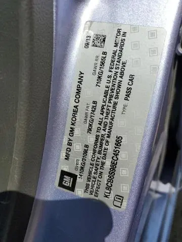 2014 CHEVROLET SPARK LS  