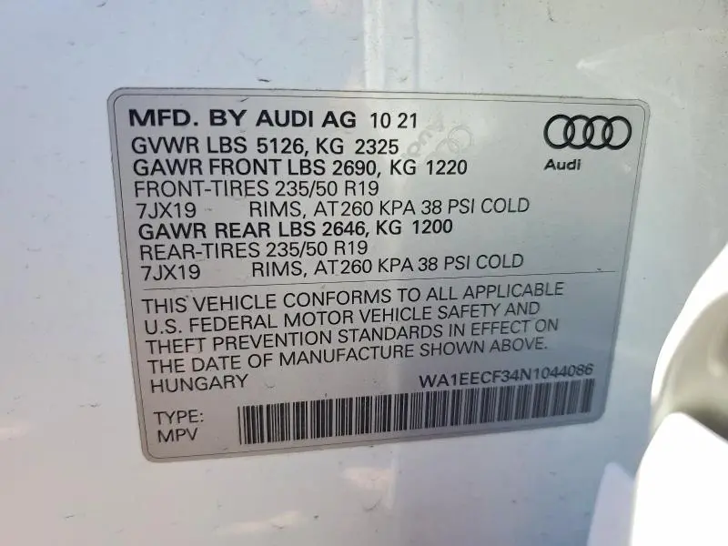 2022 AUDI Q3 PREMIUM PLUS S LINE 45  