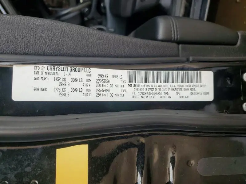 2014 DODGE DURANGO SXT  
