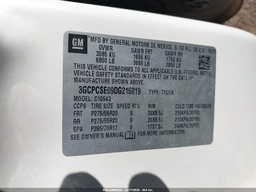 2013 CHEVROLET SILVERADO 1500 LT