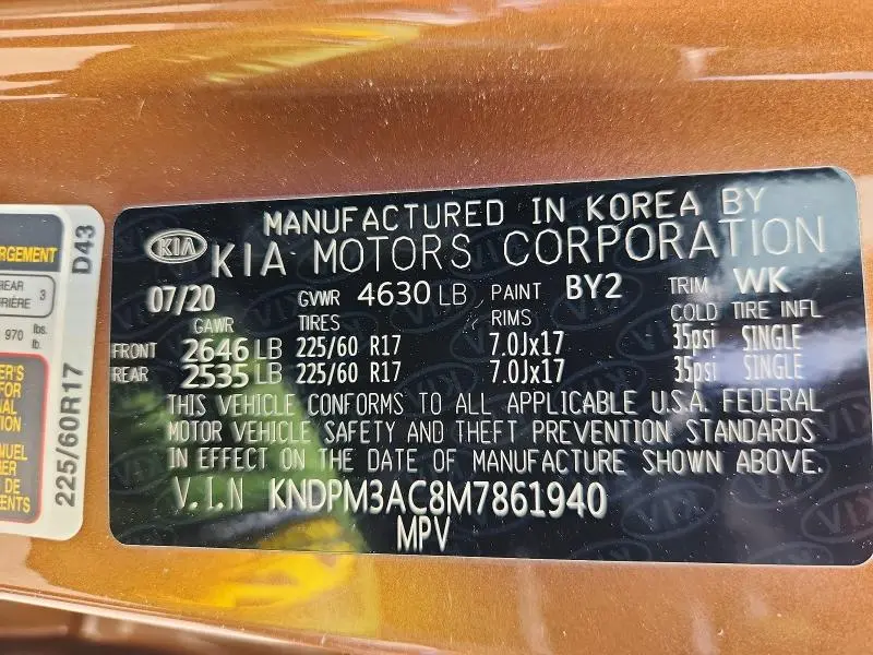 2021 KIA SPORTAGE   