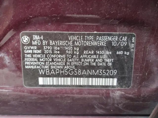 2010 BMW 328 I SULEV  