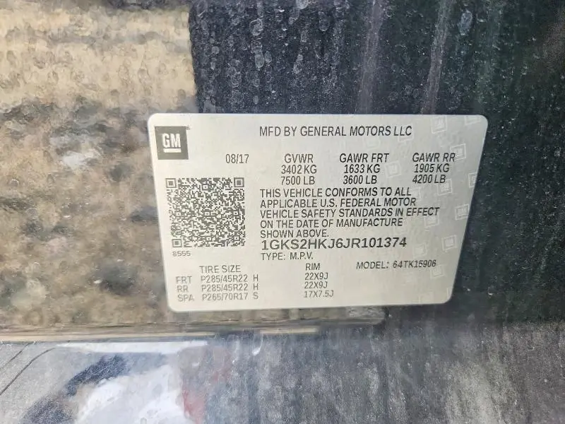 2018 GMC YUKON XL DENALI  