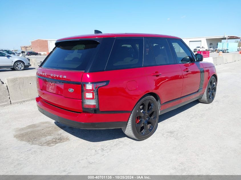 2017 LAND ROVER RANGE ROVER 5.0L V8 SUPERCHARGED