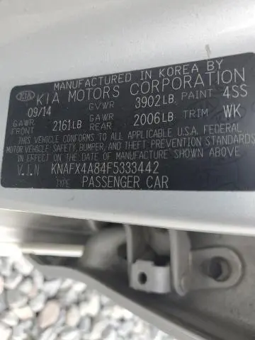 2015 KIA FORTE EX  