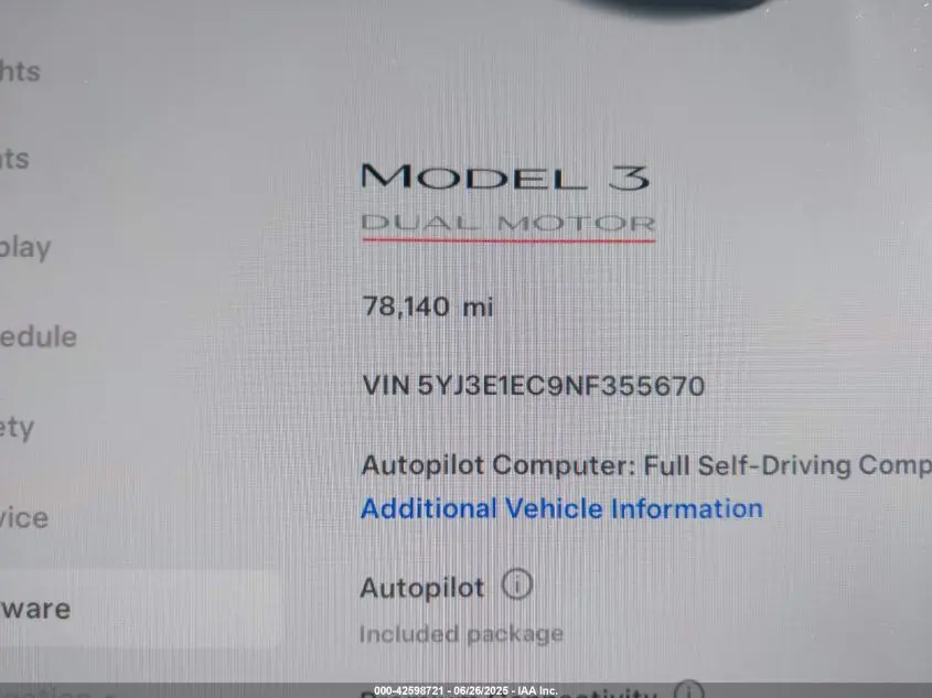 2022 TESLA MODEL 3 PERFORMANCE DUAL MOTOR ALL-WHEEL DRIVE