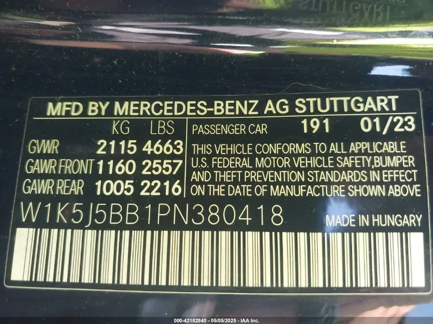 2023 MERCEDES-BENZ AMG CLA 35 4MATIC