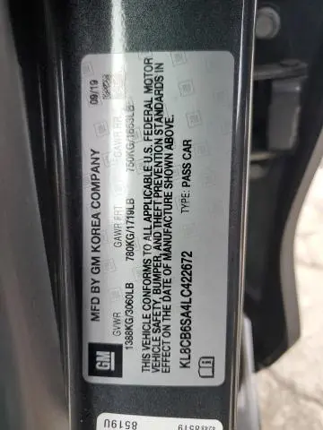 2020 CHEVROLET SPARK LS  