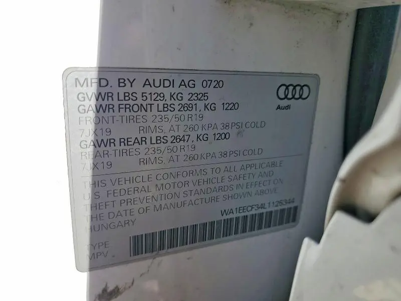 2020 AUDI Q3 PREMIUM PLUS S-LINE  