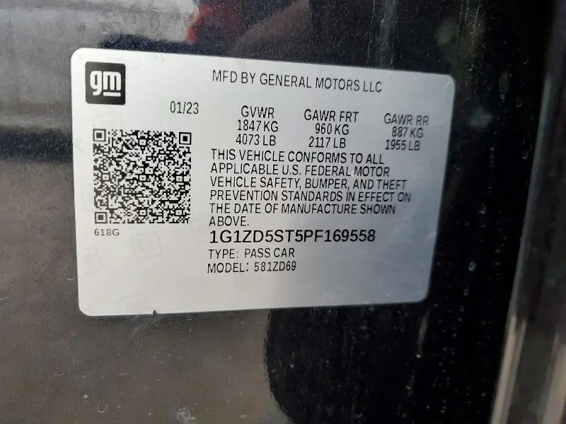 2023 CHEVROLET MALIBU LT  