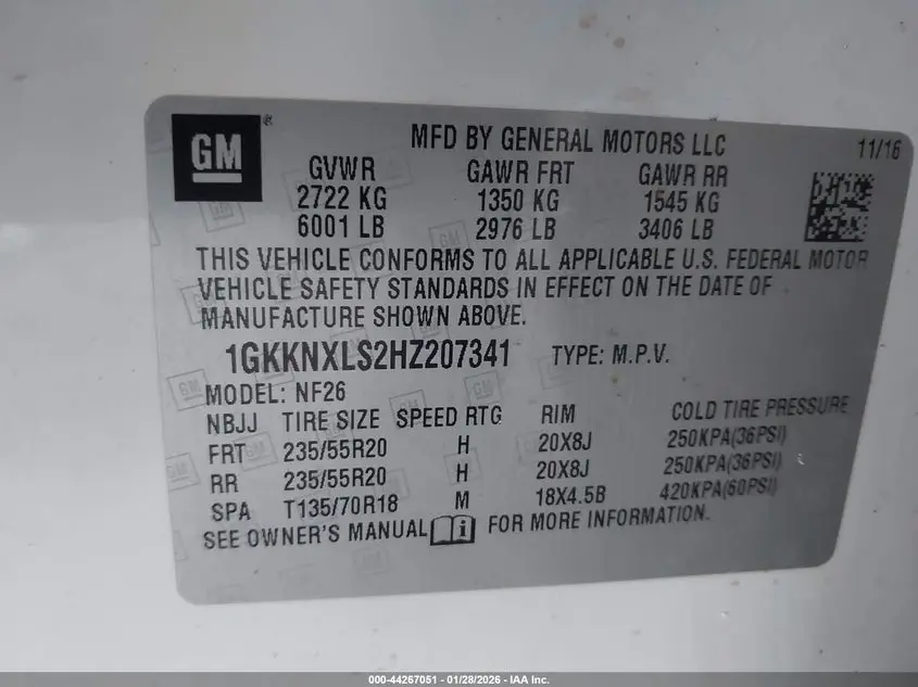 2017 GMC ACADIA DENALI