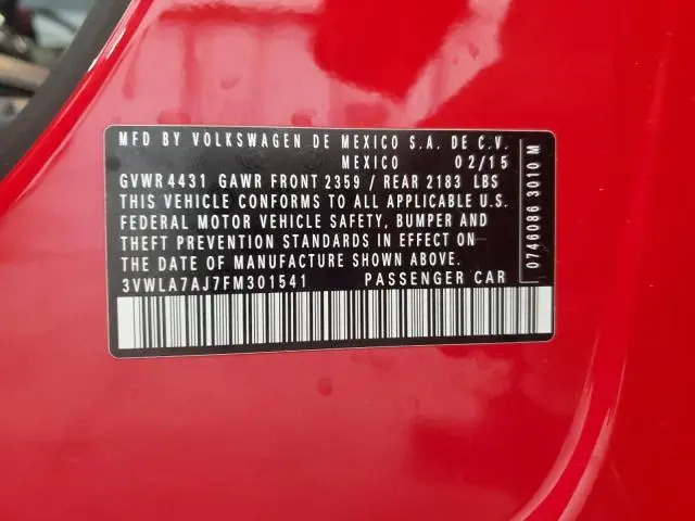 2015 VOLKSWAGEN JETTA TDI