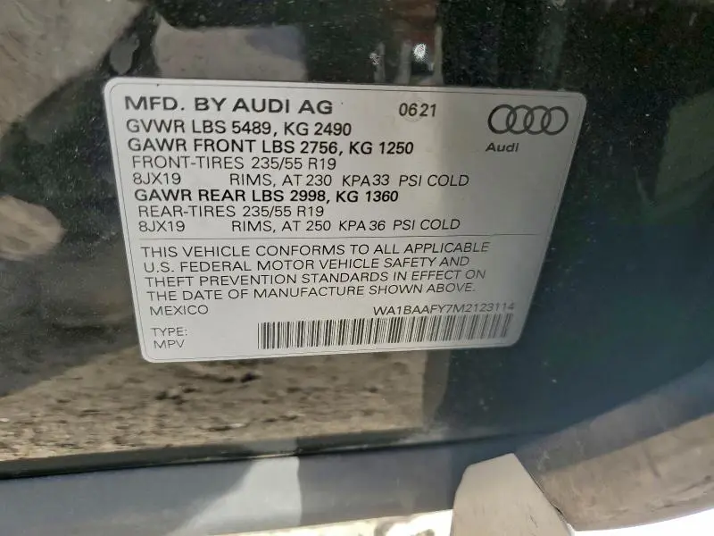 2021 AUDI Q5 PREMIUM PLUS  