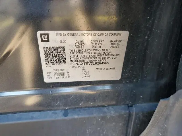 2020 CHEVROLET EQUINOX LT  