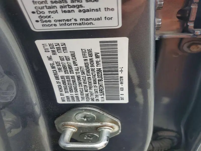 2011 HONDA CR-V EXL  