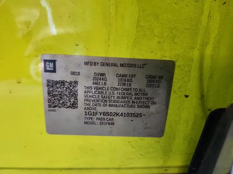 2019 CHEVROLET BOLT EV LT  