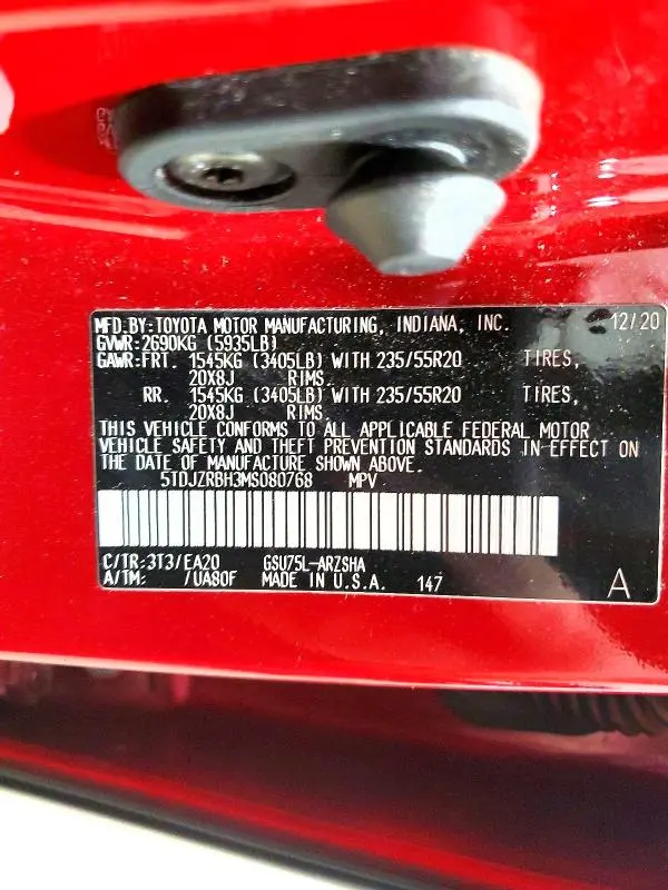 2021 TOYOTA HIGHLANDER XSE  