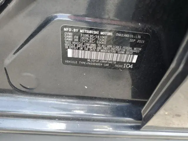 2024 MITSUBISHI MIRAGE G4 ES  