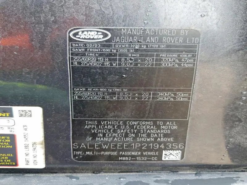 2023 LAND ROVER DEFENDER 110  