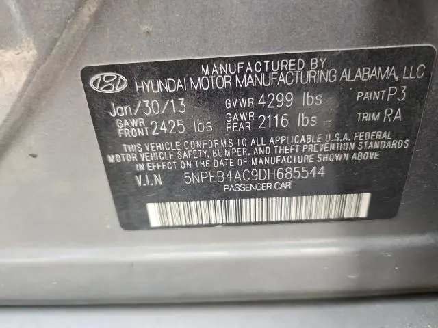 2013 HYUNDAI SONATA GLS