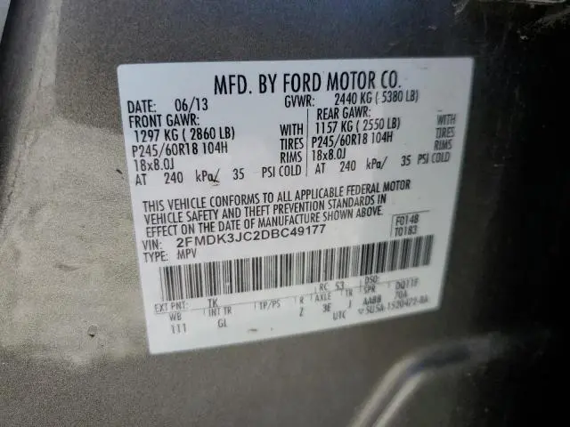 2013 FORD EDGE SEL  